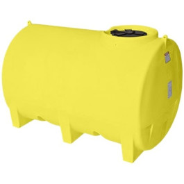 1200 Gallon Yellow Horizontal Sump Bottom Leg Tank