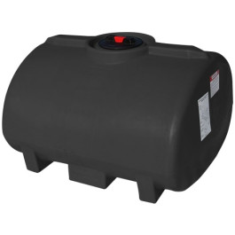 100 Gallon Black Horizontal Leg Tank