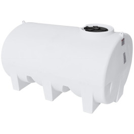 1200 Gallon White Horizontal Leg Tank
