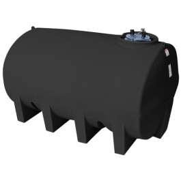 2500 Gallon Black Horizontal Leg Tank