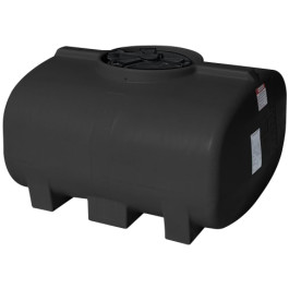 250 Gallon Black Horizontal Leg Tank
