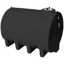 3000 Gallon Black Horizontal Leg Tank