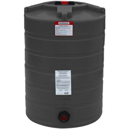 100 Gallon Black Vertical Storage Tank