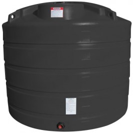 1650 Gallon Black Vertical Storage Tank