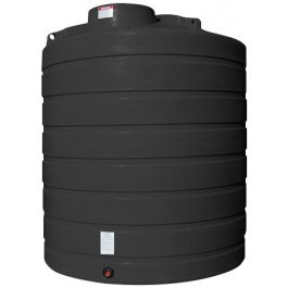 2500 Gallon Black Vertical Storage Tank