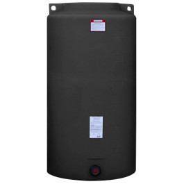 340 Gallon Black Vertical Storage Tank
