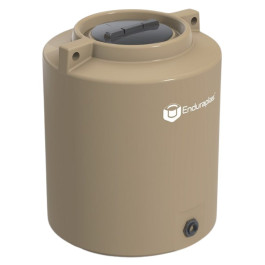 210 Gallon Beige Vertical Water Storage Tank