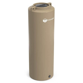 600 Gallon Beige Vertical Water Storage Tank