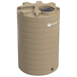 1100 Gallon Beige Vertical Water Storage Tank