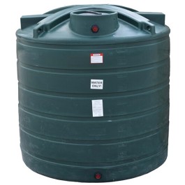 1750 Gallon Dark Green Vertical Water Storage Tank