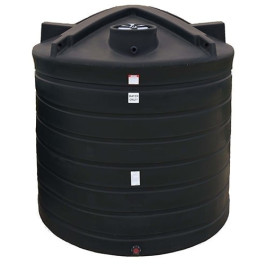 2600 Gallon Black Vertical Water Storage Tank