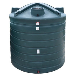 2600 Gallon Dark Green Vertical Water Storage Tank