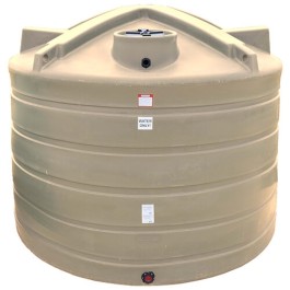 6011 Gallon Beige Vertical Water Storage Tank