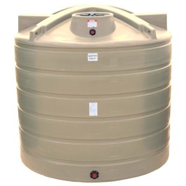 7011 Gallon Beige Vertical Water Storage Tank