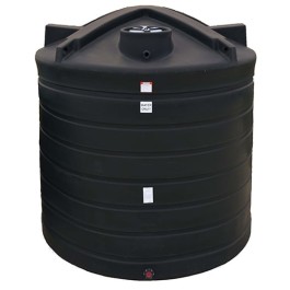 8000 Gallon Black Vertical Water Storage Tank