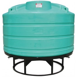 1200 Gallon Green Cone Bottom Tank with Stand