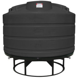 1200 Gallon Black Cone Bottom Tank with Stand