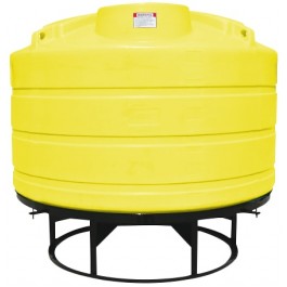 1200 Gallon Yellow Cone Bottom Tank with Stand