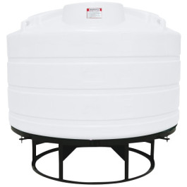 1350 Gallon White Cone Bottom Tank with Stand