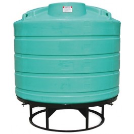 1550 Gallon Green Cone Bottom Tank with Stand