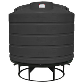 1550 Gallon Black Cone Bottom Tank with Stand