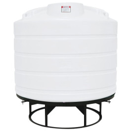 1550 Gallon White Cone Bottom Tank with Stand