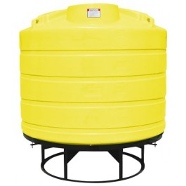 1550 Gallon Yellow Cone Bottom Tank with Stand
