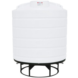 2000 Gallon White Cone Bottom Tank with Stand