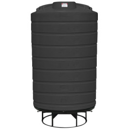 3000 Gallon Black Cone Bottom Tank with Stand