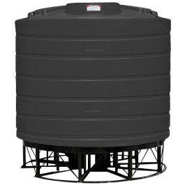 3200 Gallon Black Cone Bottom Tank