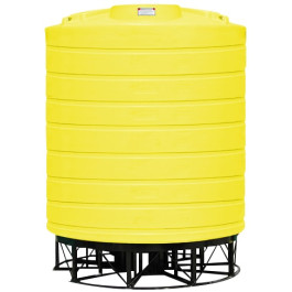5000 Gallon Yellow Cone Bottom Tank with Stand