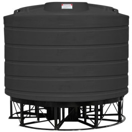 6011 Gallon Black Cone Bottom Tank