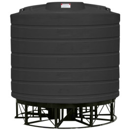 7011 Gallon Black Cone Bottom Tank