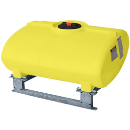 100 Gallon Yellow Horizontal Sump Bottom Leg Tank w/ Frame