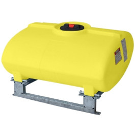 100 Gallon Yellow Horizontal Sump Bottom Leg Tank