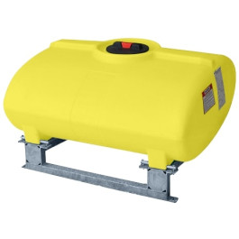 150 Gallon Yellow Horizontal Sump Bottom Leg Tank w/ Frame