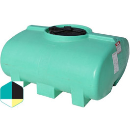 200 Gallon Black Horizontal Sump Bottom Leg Tank