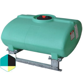 200 Gallon Yellow Horizontal Sump Bottom Leg Tank w/ Frame