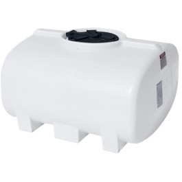 250 Gallon White Horizontal Sump Bottom Leg Tank