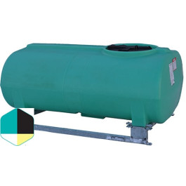 400 Gallon Black Horizontal Sump Bottom Leg Tank w/ Frame