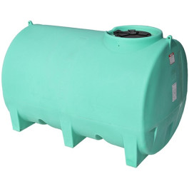 1000 Gallon Green Horizontal Sump Bottom Leg Tank