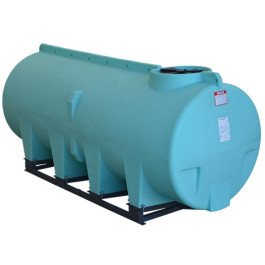 1010 Gallon Green Horizontal Sump Bottom Leg Tank w/ Frame