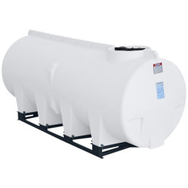 1010 Gallon White Horizontal Sump Bottom Leg Tank w/ Frame