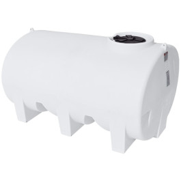 1400 Gallon White Horizontal Sump Bottom Leg Tank