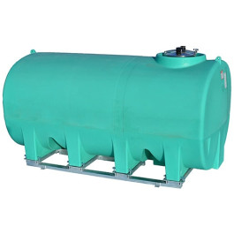 1900 Gallon Green Horizontal Sump Bottom Leg Tank w/ Frame