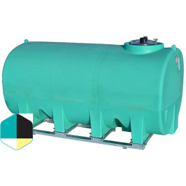 1900 Gallon Black Horizontal Sump Bottom Leg Tank w/ Frame