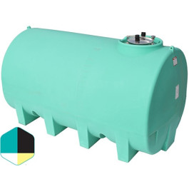 2200 Gallon Black Horizontal Sump Bottom Leg Tank