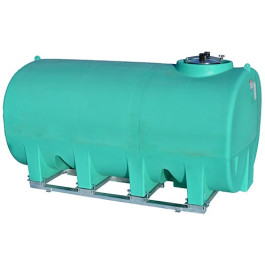 2200 Gallon Green Horizontal Sump Bottom Leg Tank w/ Frame