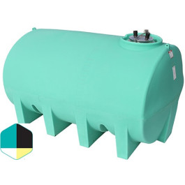 2500 Gallon Black Horizontal Sump Bottom Leg Tank