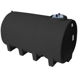 2500 Gallon Black Horizontal Sump Bottom Leg Tank